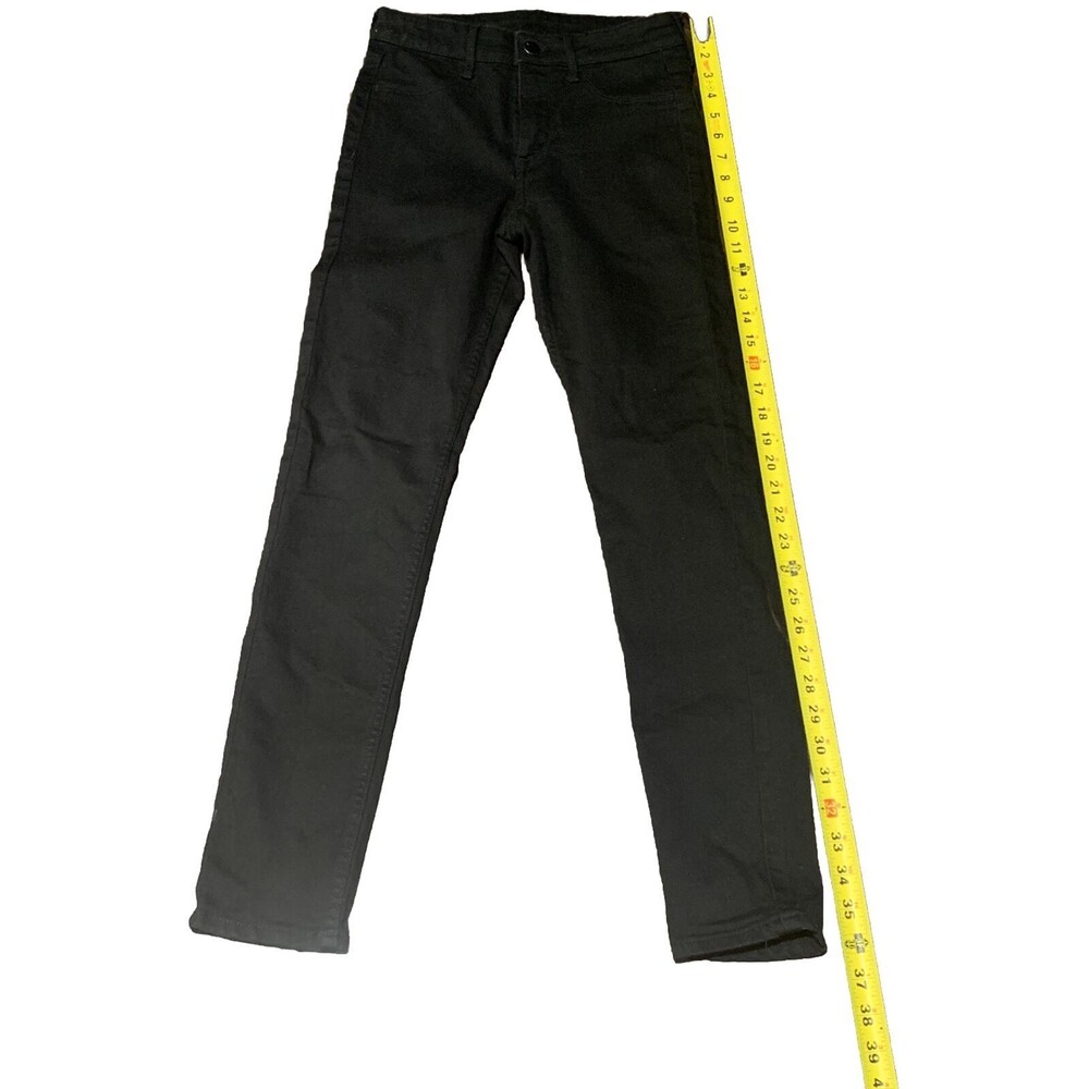 &Denim Skinny Ankle Regular Waist Jeans Women's 26 Black Mid Rise